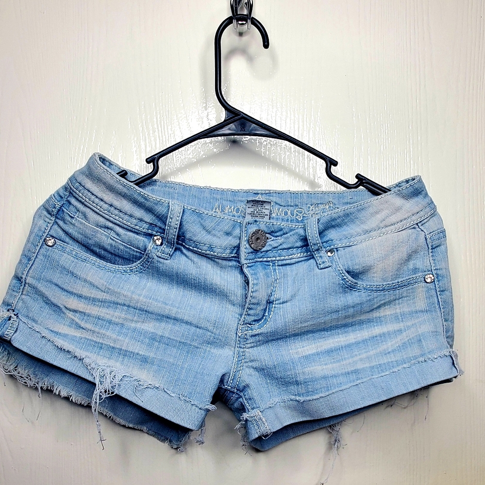 Almost Famous shorts in light blue size 3 Juniors